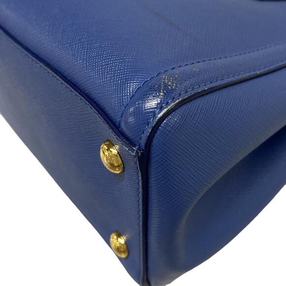 PRADA Triangle Logo Tote Bag BN2608 Saffiano Lux (Leather) - Picture 7 of 16